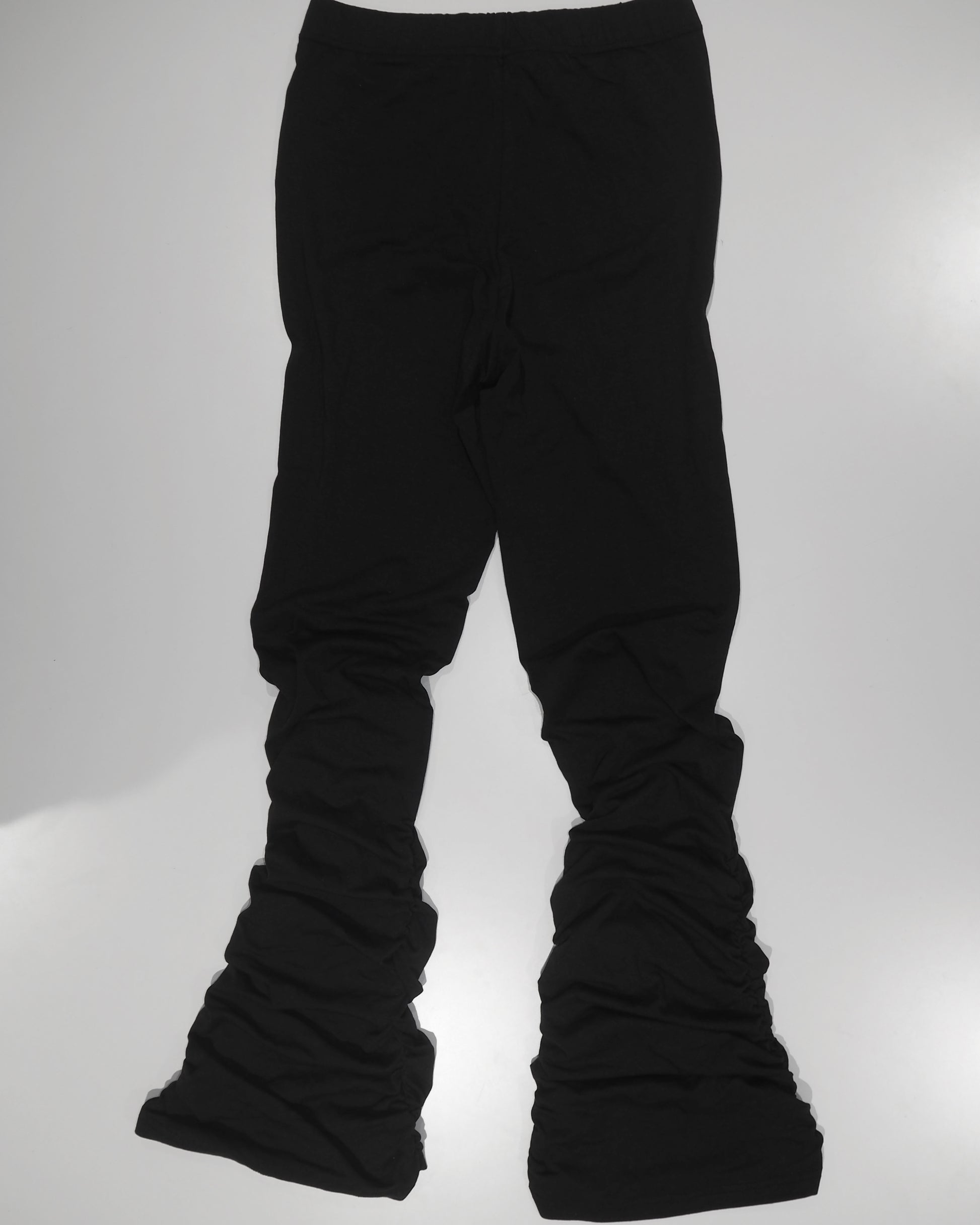 Heavy rib-shirring Leggings Pants