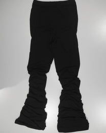 Heavy rib-shirring Leggings Pants