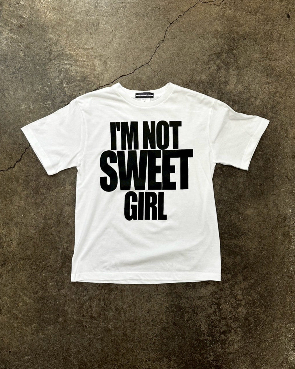 I&#39;M NOT SWEET GIRL T-SHIRT［WHITE］