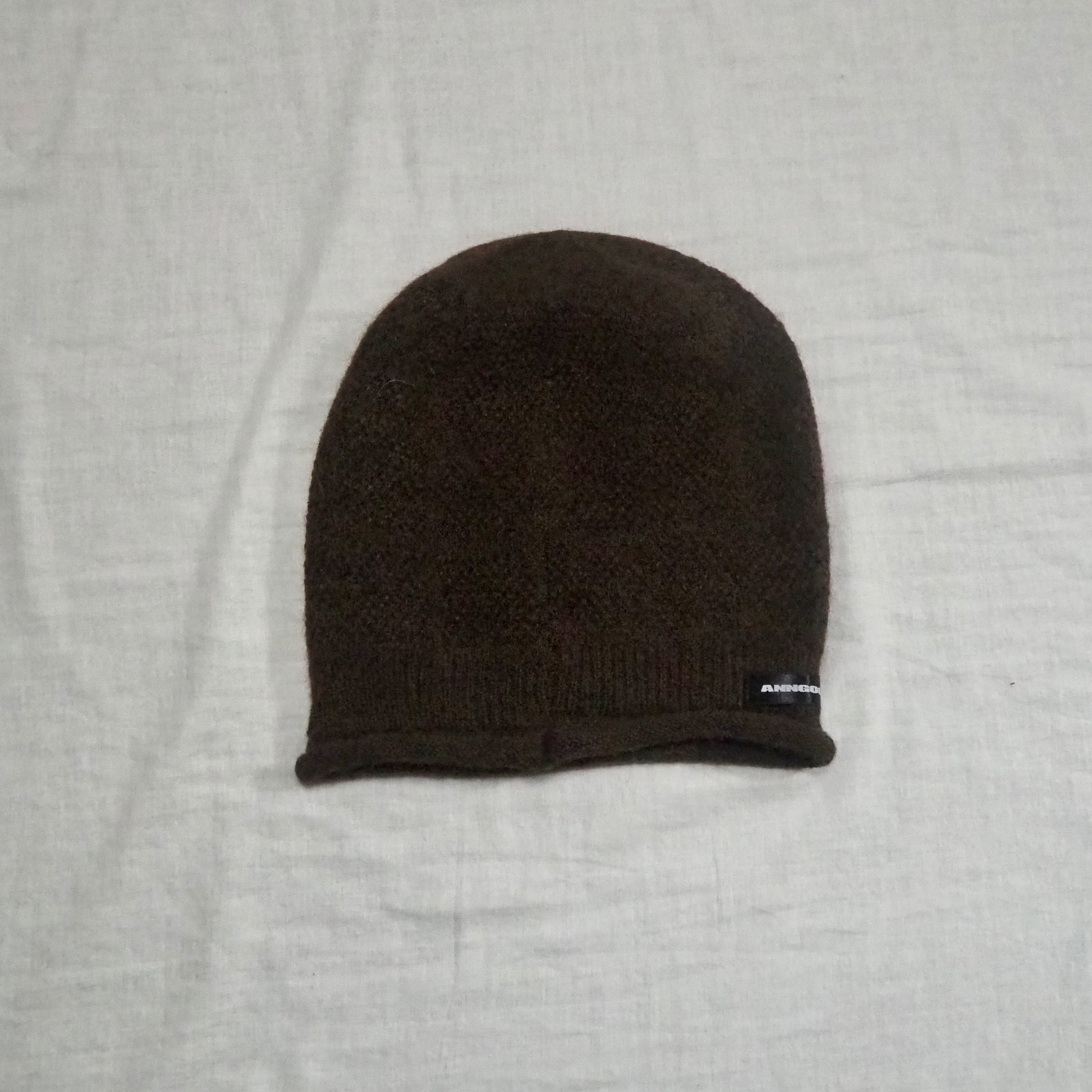 Button Knit Beanie【Brown】