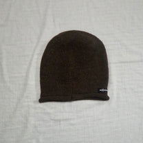 Button Knit Beanie【Brown】