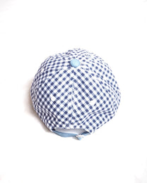 Gingham Logo Embroidery Cap