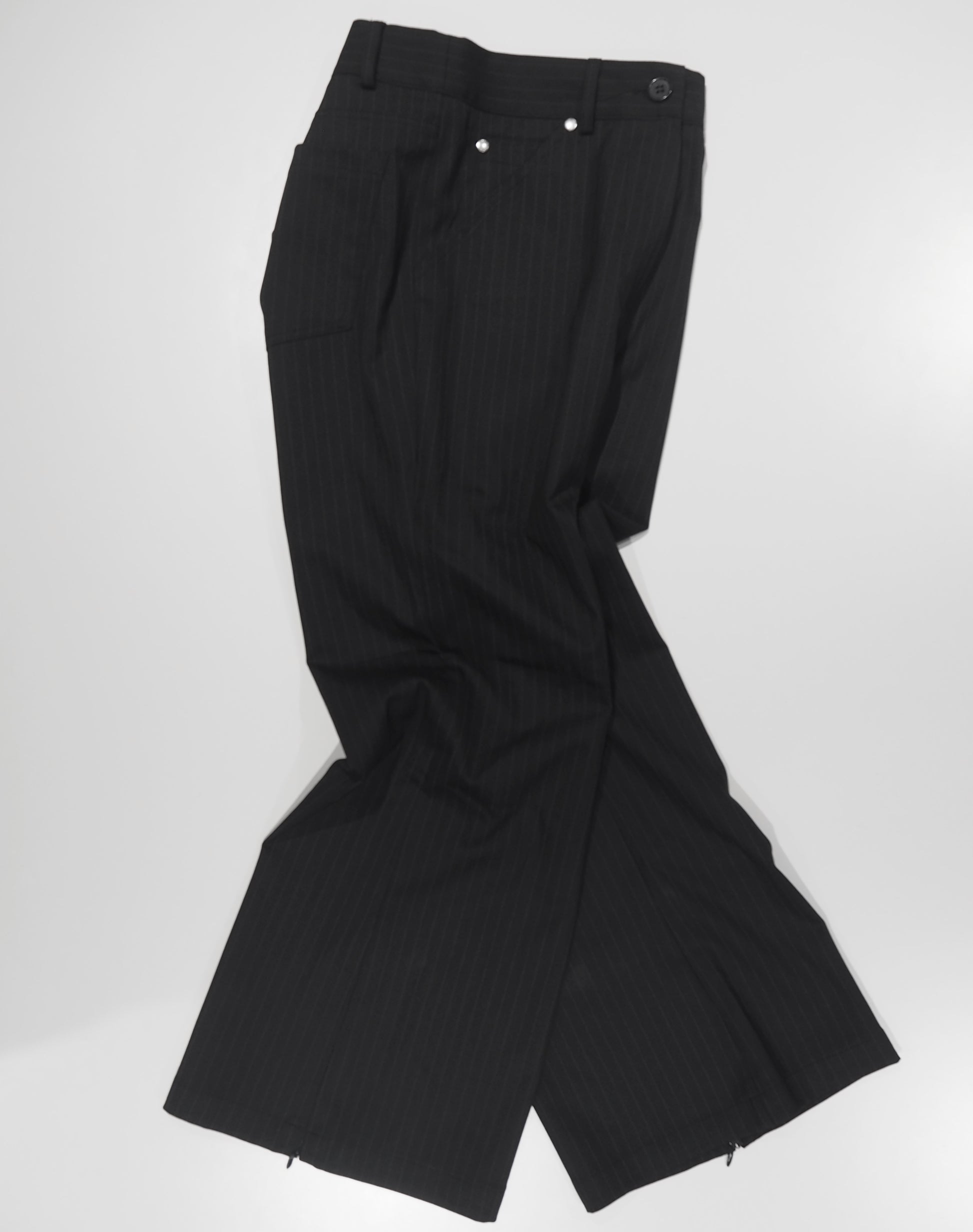 stripe cropped pants