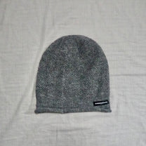 Button Knit Beanie【Gray】