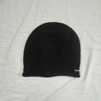 Button Knit Beanie【Black】