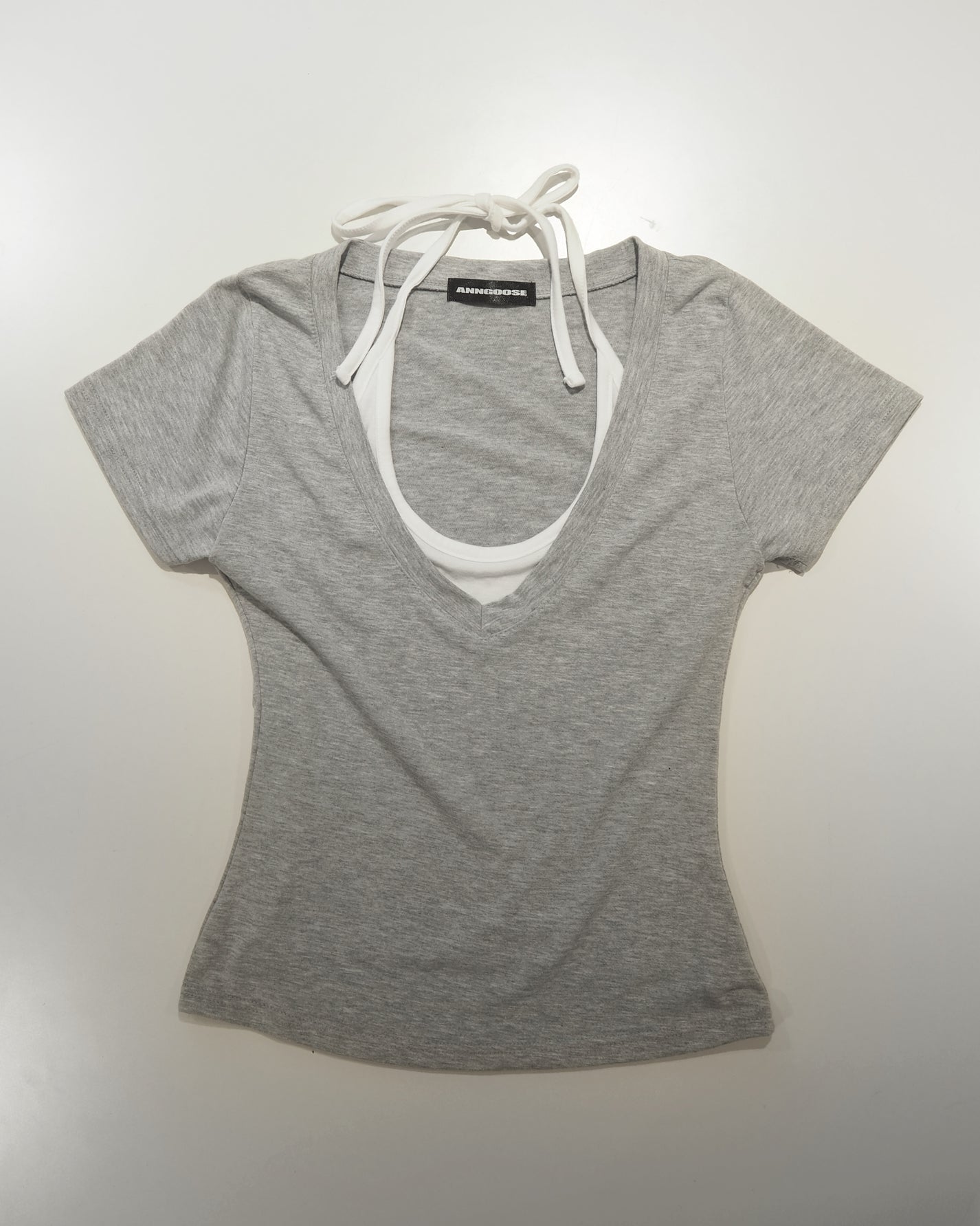 Halter-neck Layerd T-shirt