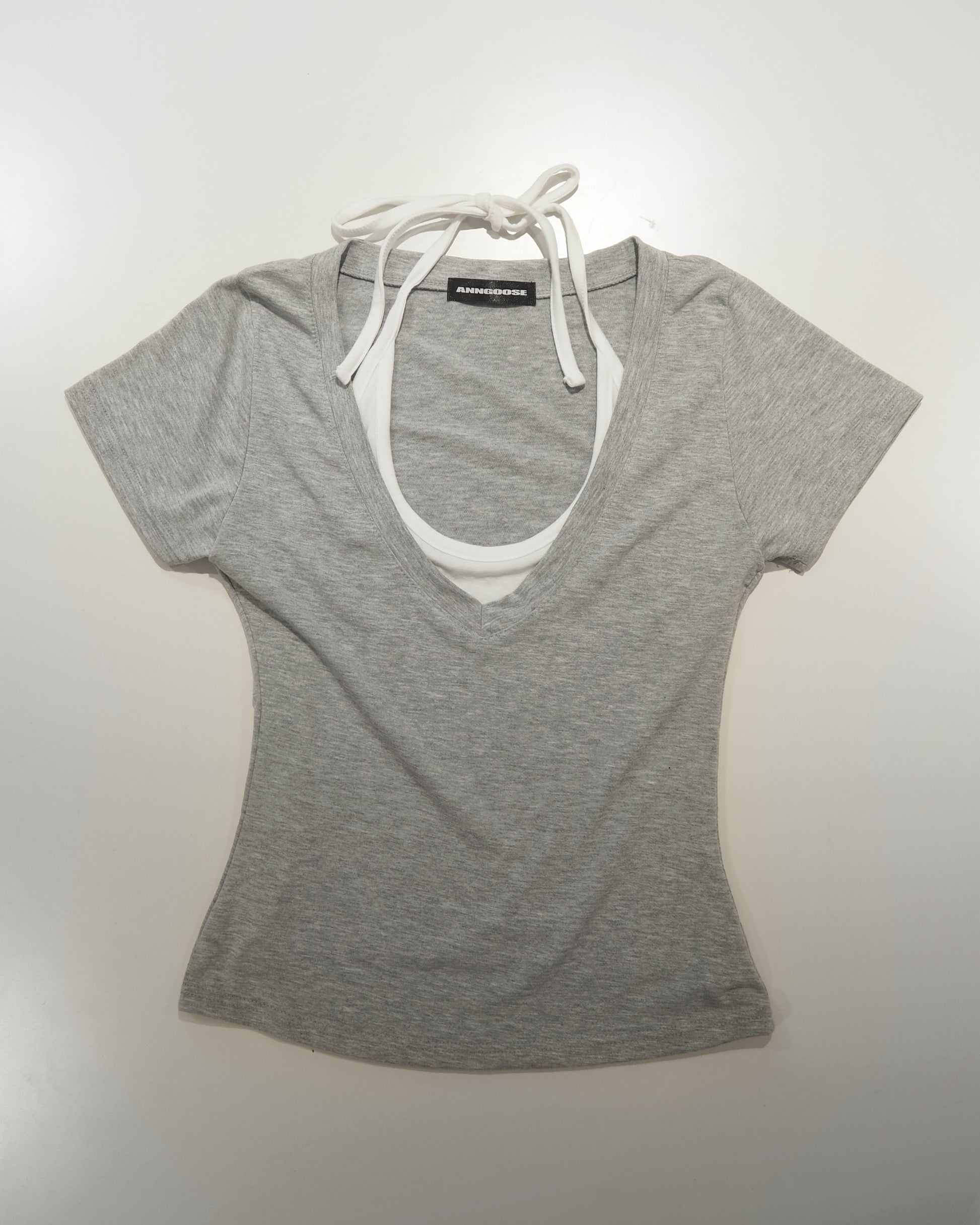 Halter-neck Layerd T-shirt