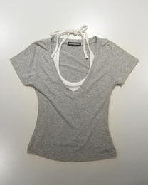 Halter-neck Layerd T-shirt