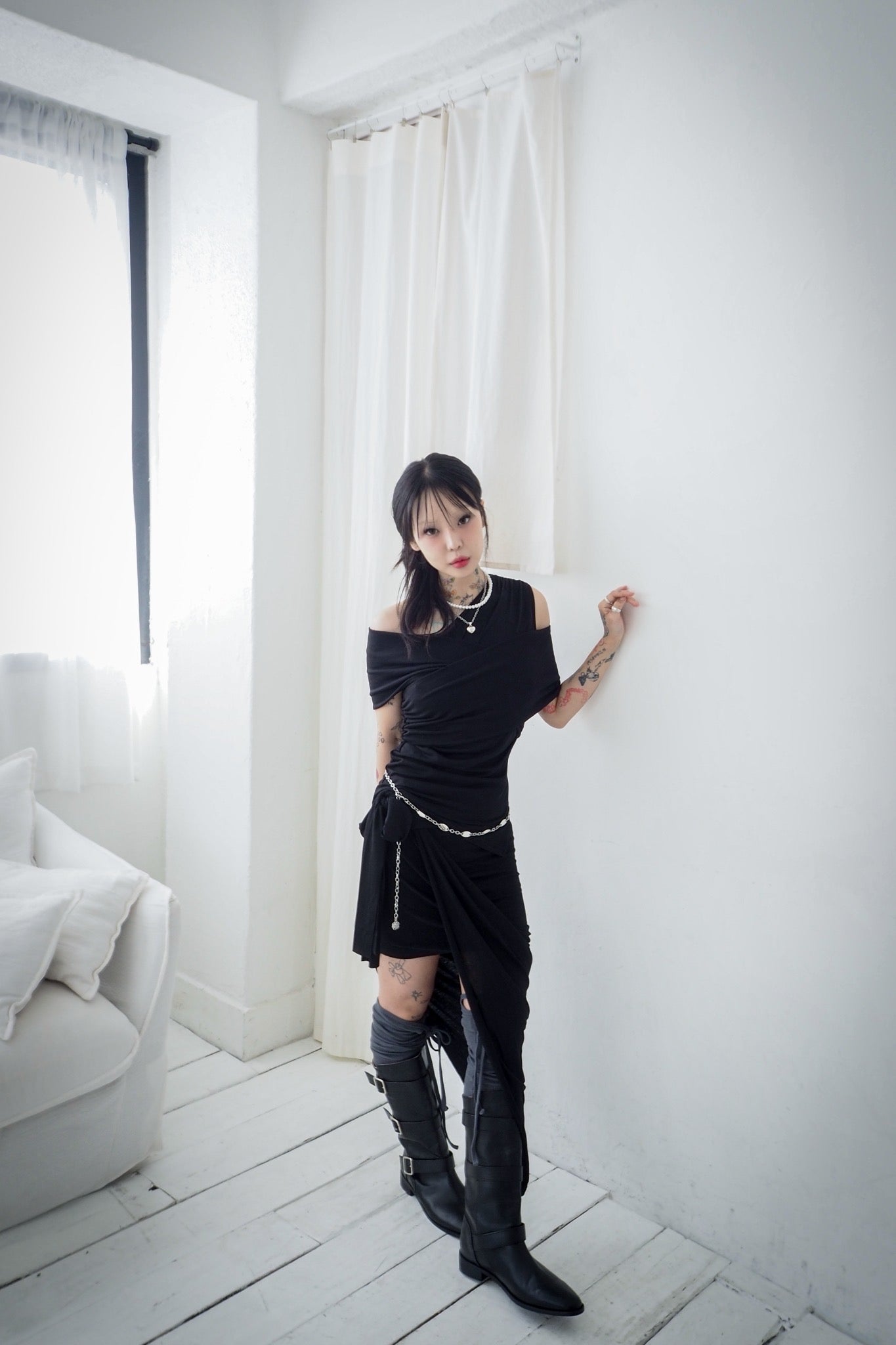 Cross Drape Tee