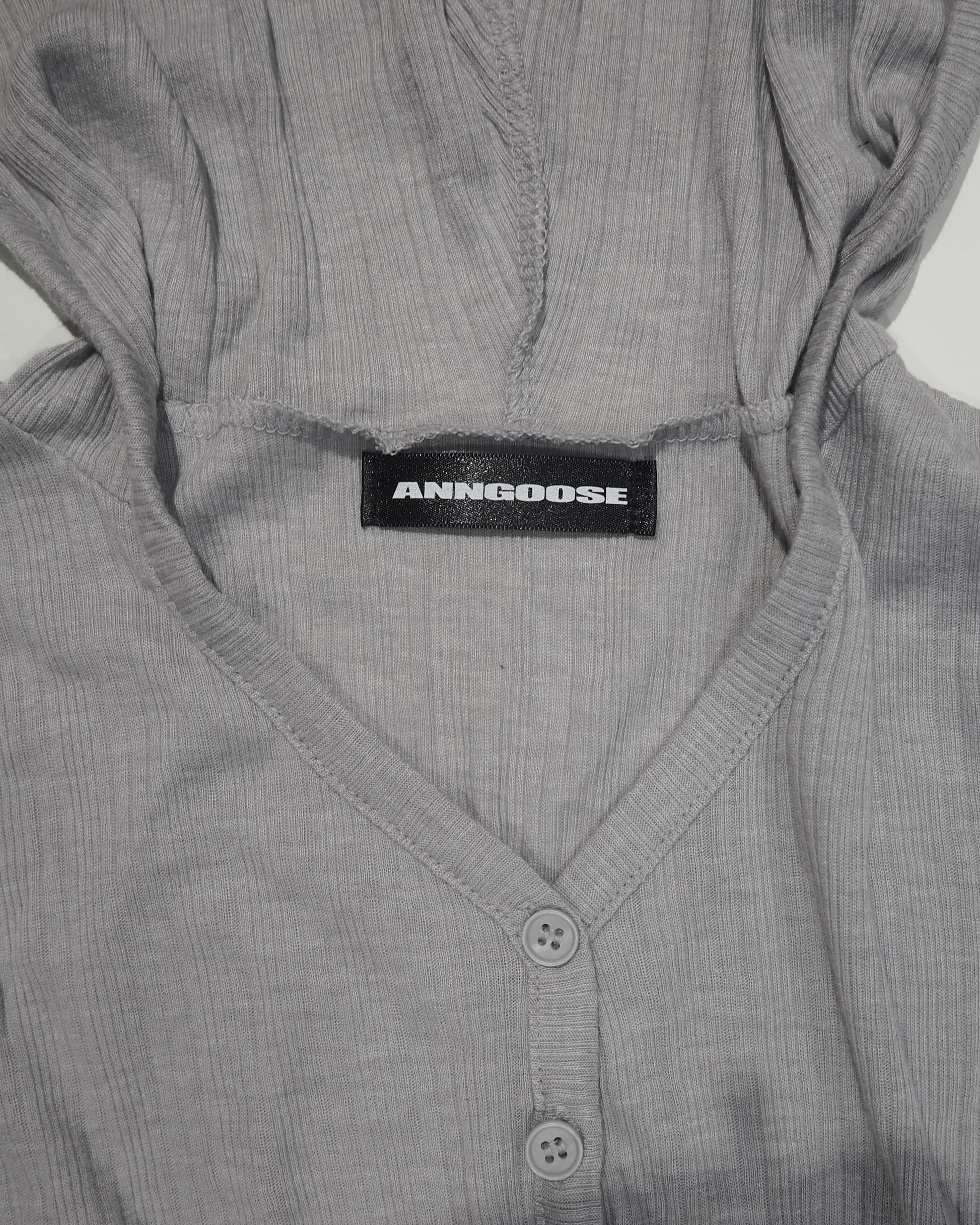 henry-neck hoodie cutsewn
