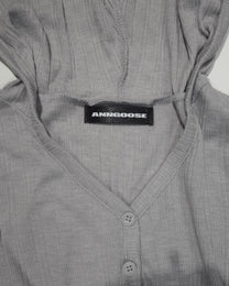 henry-neck hoodie cutsewn
