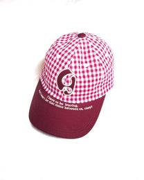Gingham Logo Embroidery Cap