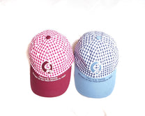 Gingham Logo Embroidery Cap
