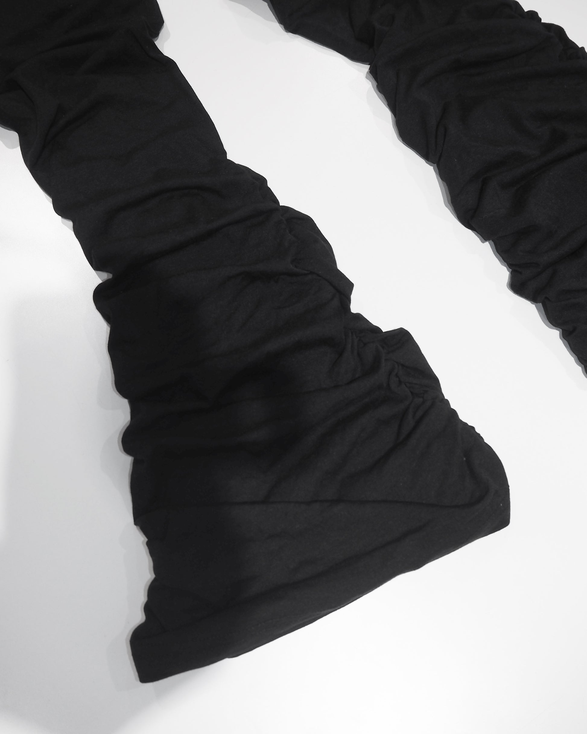 Heavy rib-shirring Leggings Pants