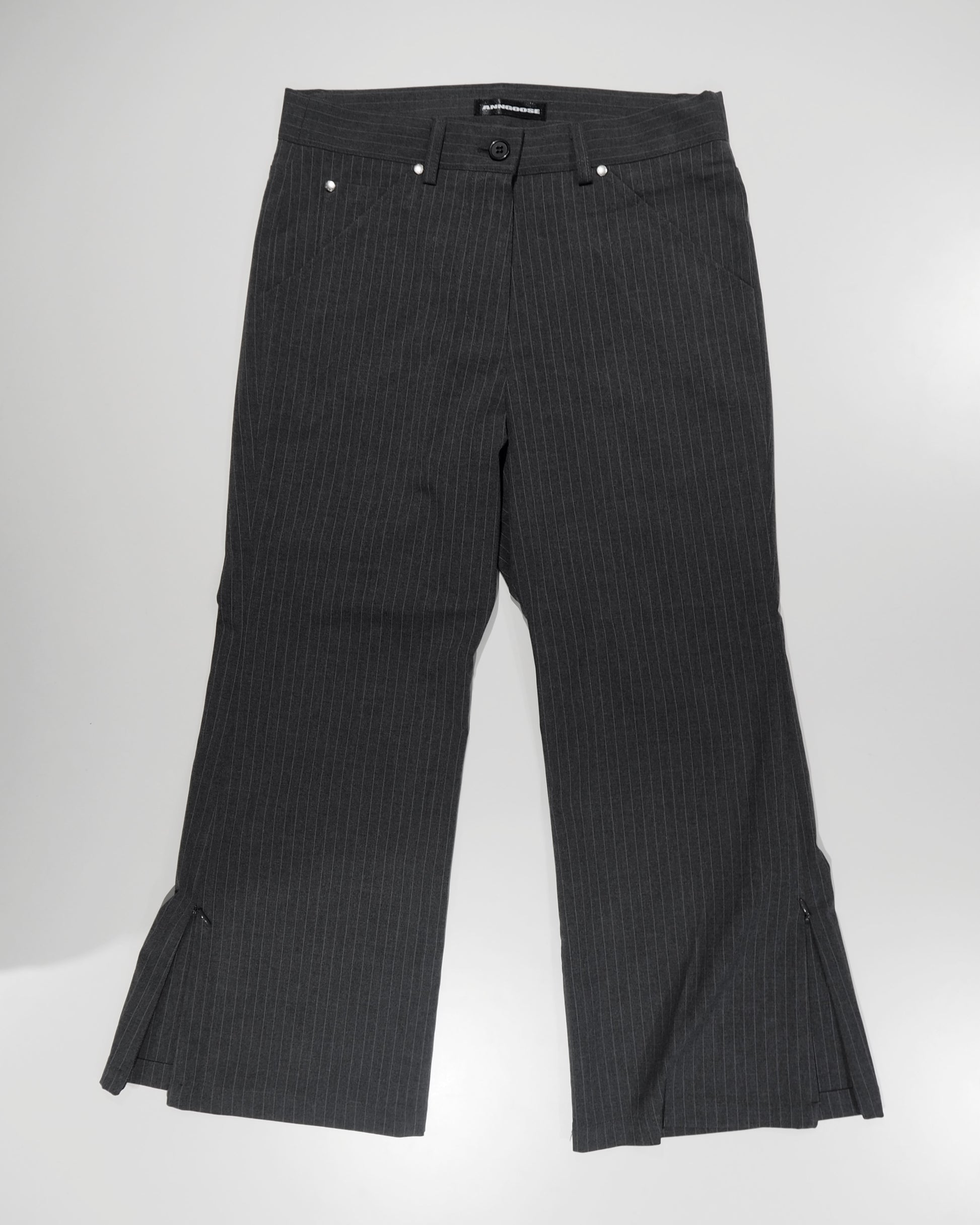stripe cropped pants