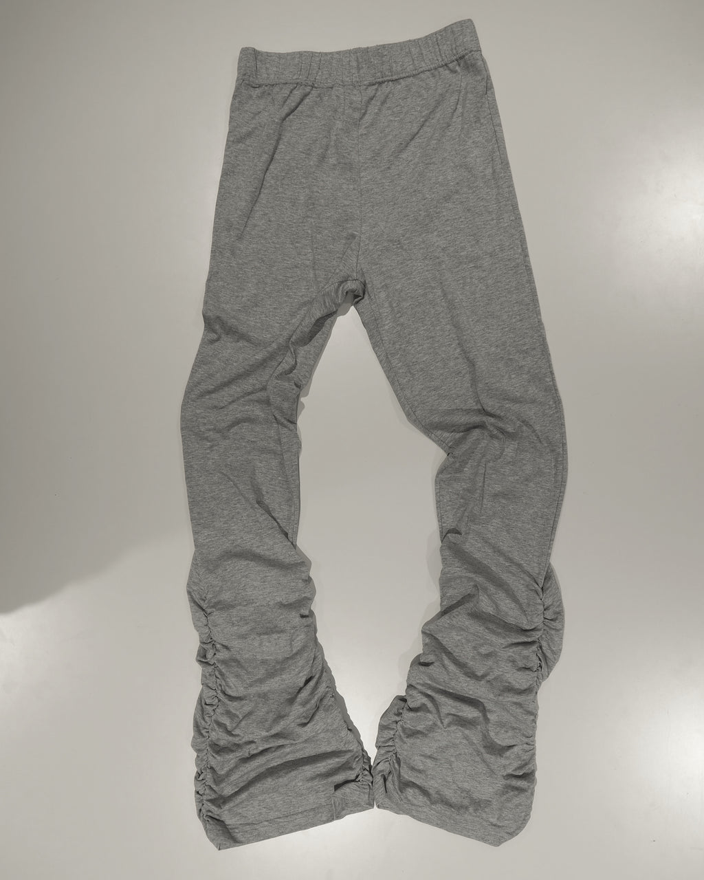 Heavy rib-shirring Leggings Pants