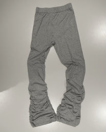Heavy rib-shirring Leggings Pants